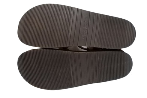 【Organic handloom GAYA ブラウン】クロスストラップサンダル